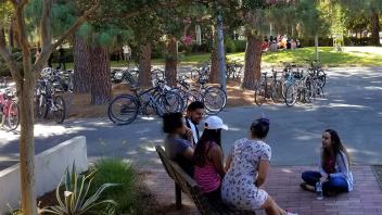 TRiO students talking
