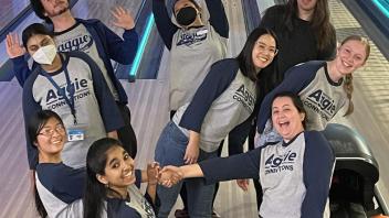 Students Bowling 