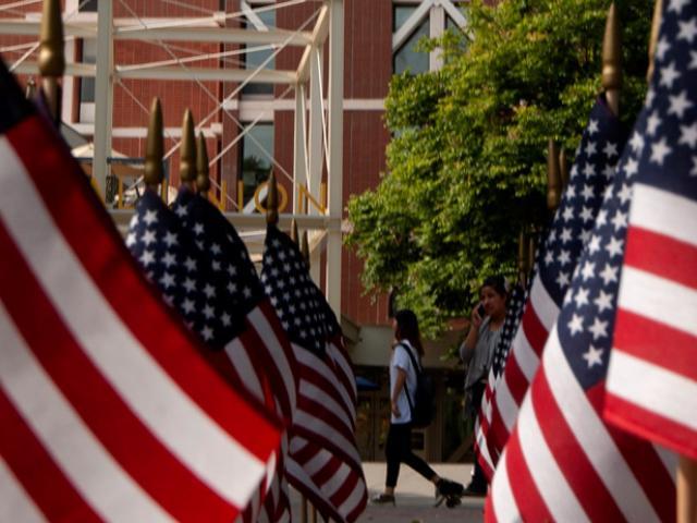 American flags