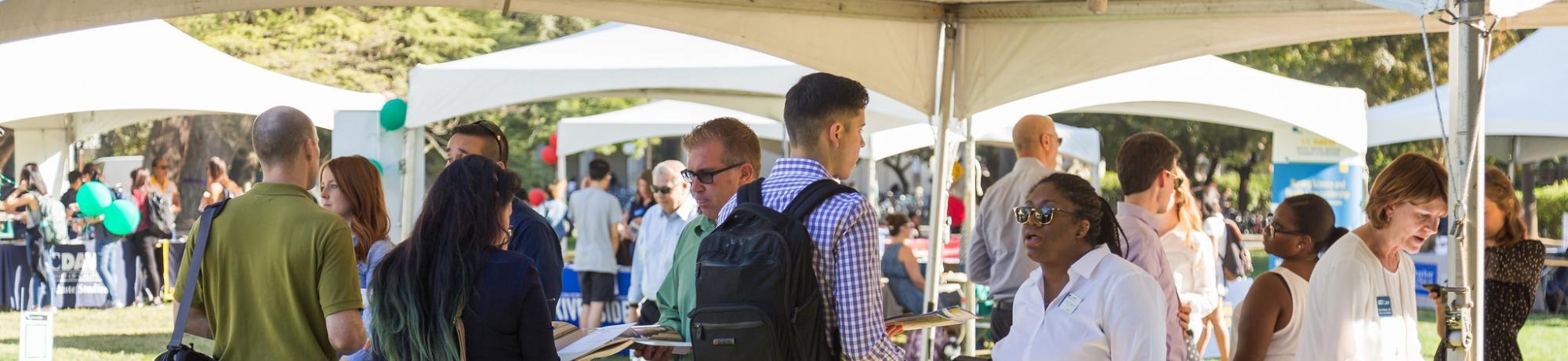students at the GLSID fair