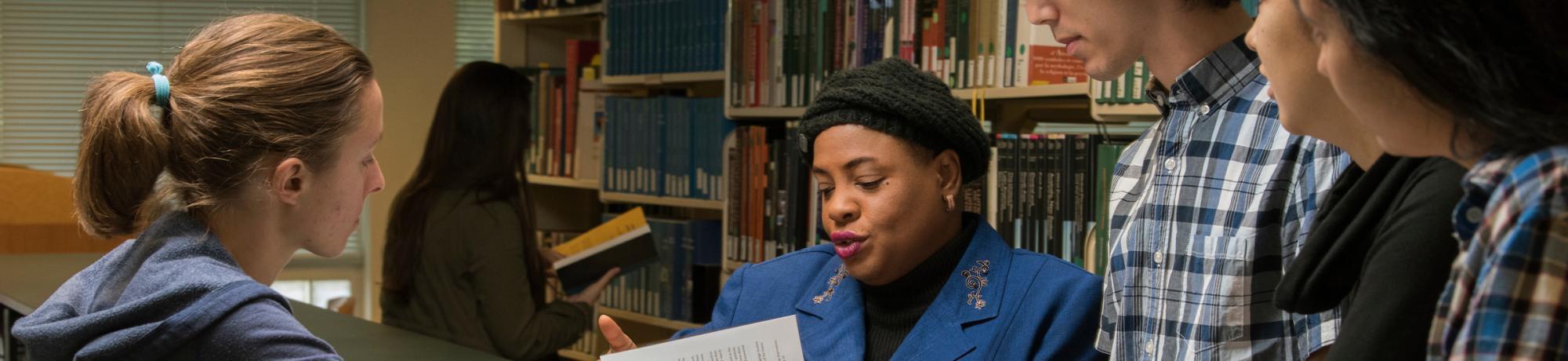 stdudents in library
